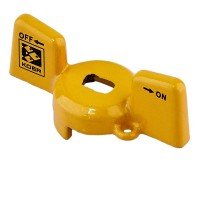 Ручка-метелик Koer для крана кульового 1/2'' алюмінієва (колір жовтий) (KR4739) Ручка-метелик Koer для крана кульового 1/2'' алюмінієва (колір жовтий) (KR4739)