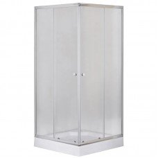 Душевая кабина с низким поддоном Mixxus CUBIC SCT01-100x100x195-FB CHROME матовое стекло 4мм (MI690 Душевая кабина с низким поддоном Mixxus CUBIC SCT01-100x100x195-FB CHROME матовое стекло 4мм (MI690
