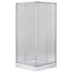 Душевая кабина с низким поддоном Mixxus CUBIC SCT01-100x100x195-FB CHROME матовое стекло 4мм (MI690 Душевая кабина с низким поддоном Mixxus CUBIC SCT01-100x100x195-FB CHROME матовое стекло 4мм (MI690