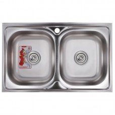 Мойка кухонная Zerix Z8050D-08-180E (Satin) (ZM0569) Мойка кухонная Zerix Z8050D-08-180E (Satin) (ZM0569)
