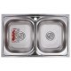 Мойка кухонная Zerix Z8050D-08-180E (Satin) (ZM0569) Мойка кухонная Zerix Z8050D-08-180E (Satin) (ZM0569)
