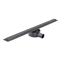 Душовий трап з нерж. сталі SUS304 Mixxus Drain-05-70-Slim Black (30x700 мм) (Чорний) (MI6170)