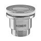 Донный клапан для раковины универсальный (с/без перелива) Koer PW-02-01 автоматический (Click-Clack Донный клапан для раковины универсальный (с/без перелива) Koer PW-02-01 автоматический (Click-Clack