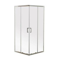 Душова кабіна без піддону Mixxus Premium DIVERSE SC02-90x90x195-TR Chrome прозоре скло 5мм (M