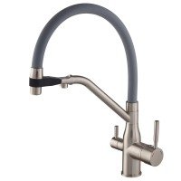 Змішувач для кухні MixxusPremium Gravity 021 SS COLOR REFL.GREY (MI6980)