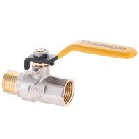 Кран шаровой Europroduct EP.211 - 1/2" FM ГШВ YELLOW, ручка "рычаг" желтая (EP2951)