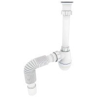 Сифон для раковини Zerix SU-03-А з ревізією (Колір білий) 1 1/4'' (ZX5083) Сифон для раковини Zerix SU-03-А з ревізією (Колір білий) 1 1/4'' (ZX5083)
