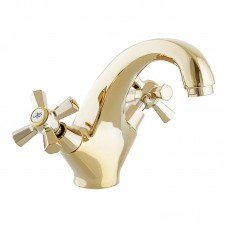Смеситель для умывальника Mixxus Premium Retro Gold-161 (MI5848) Смеситель для умывальника Mixxus Premium Retro Gold-161 (MI5848)