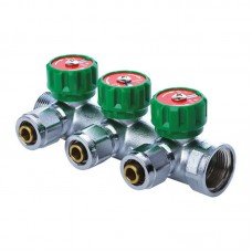 Колектор вентильний з фитингом Koer KR.1122-3 1"x3 ways (KR2654) Колектор вентильний з фитингом Koer KR.1122-3 1"x3 ways (KR2654)