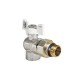 Кран с американкой 1/2" "антипротечка" (Koer KR.228.W-Gi) угловой белый (KR0195) Кран с американкой 1/2" "антипротечка" (Koer KR.228.W-Gi) угловой белый (KR0195)