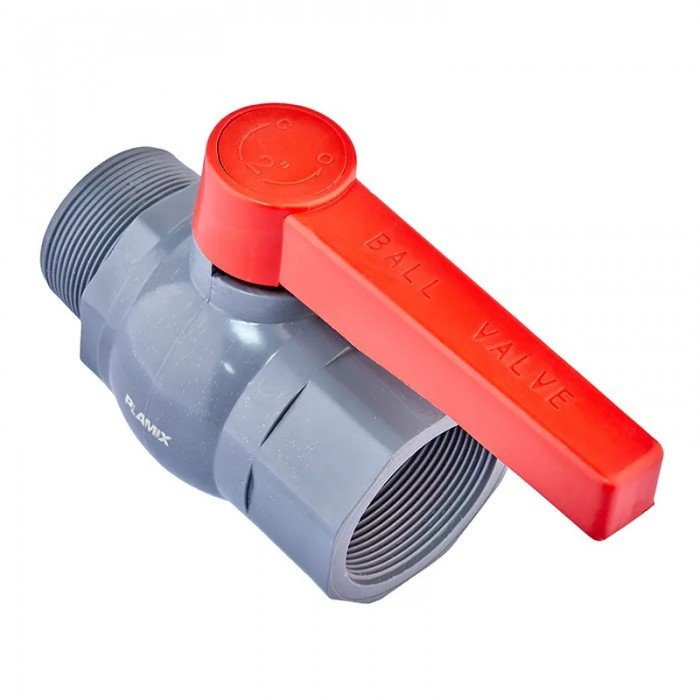 Кран кульовий Plamix PVM-2" FM PVC (PM0624) Кран кульовий Plamix PVM-2" FM PVC (PM0624)