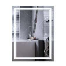 Зеркало Mixxus Premium QUADRO MR20-80x60-Reverse с Led Touch, Anti-fog, димером, регулятором яркост