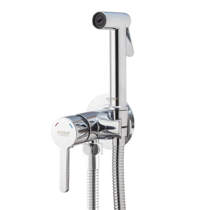 Змішувач для гігієнічного душу Koer KB-23029-01 Колір хром (KR5484)