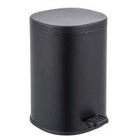 Відро для сміття з плавним закриттям овальне Zerix Prime-TC0105 Black 5л колір чорний (ZX5902)