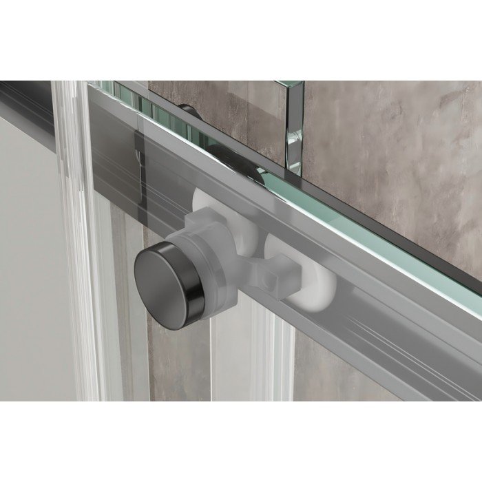 Душевая кабина без поддона Koer SR SC03-90x90x200-TR-07 прозрачное стекло Easy Clean 6мм, графит (K