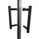 Душевая кабина без поддона Koer SR SC03-90x90x200-TR-07 прозрачное стекло Easy Clean 6мм, графит (K