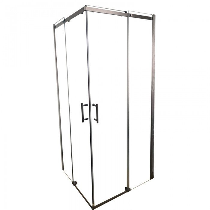 Душевая кабина без поддона Koer SR SC03-90x90x200-TR-07 прозрачное стекло Easy Clean 6мм, графит (K