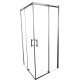 Душевая кабина без поддона Koer SR SC03-90x90x200-TR-07 прозрачное стекло Easy Clean 6мм, графит (K