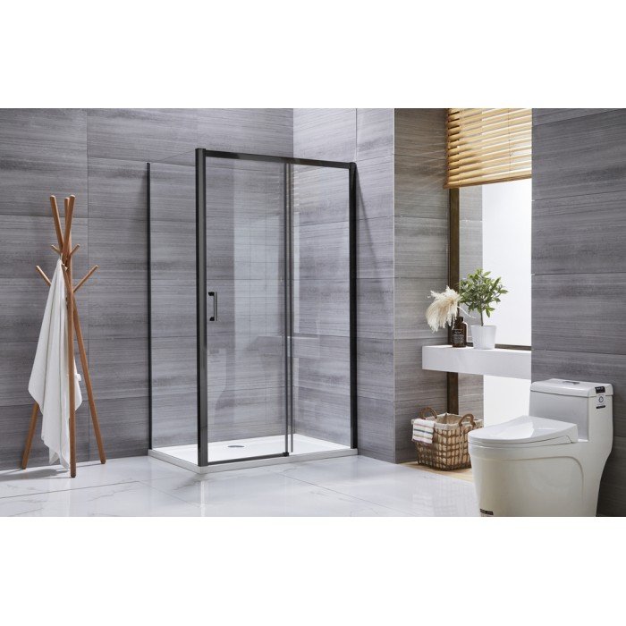 Душевая кабина без поддона Mixxus Premium DIVERSE SC03-100x80x195-TR Black прозрачное стекло 6мм (M