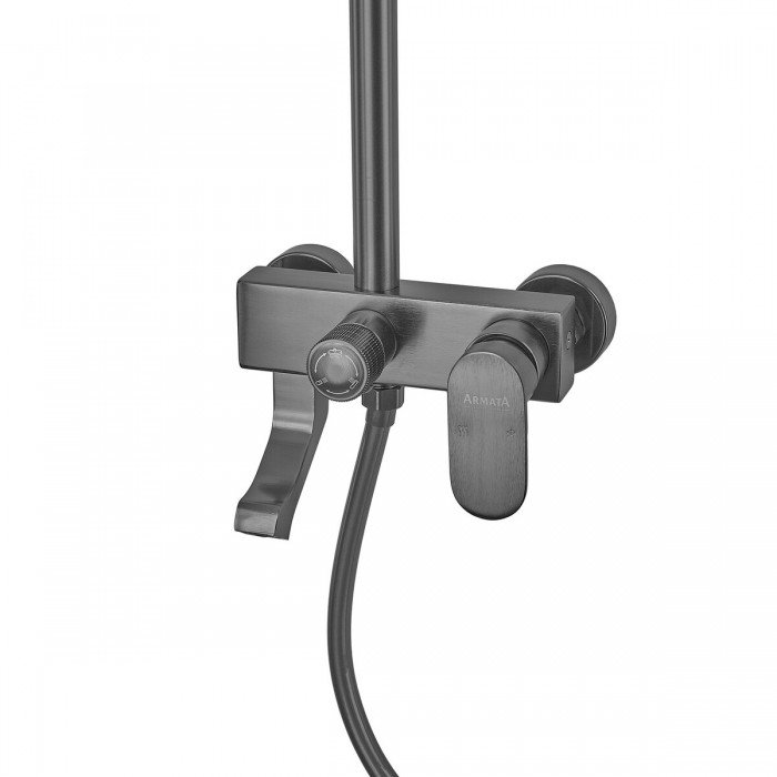 Душова колона зі змішувачем з алюмінію ARMATA BCG-009-J GRAPHITE, 3 режими (CH6561)