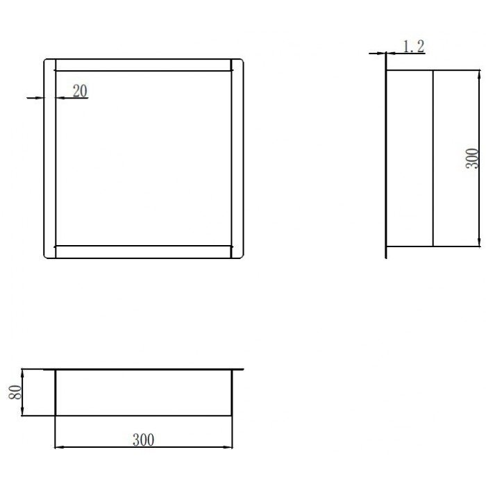 Полка в ванную Mixxus Premium Niche-0101 Black (MI6678) Полка в ванную Mixxus Premium Niche-0101 Black (MI6678)
