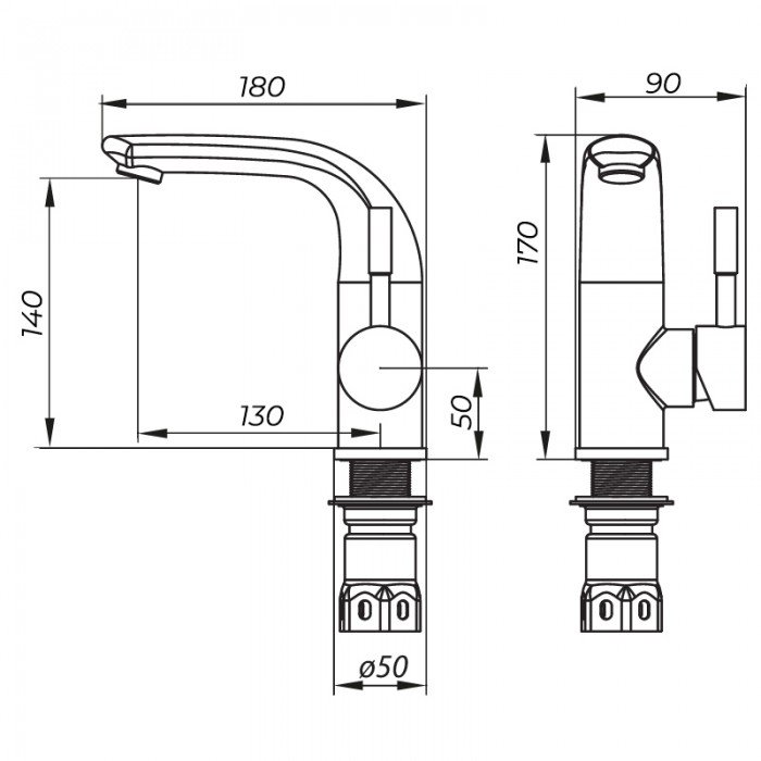 Смеситель для умывальника Zerix LR71205 (LL1468) Смеситель для умывальника Zerix LR71205 (LL1468)