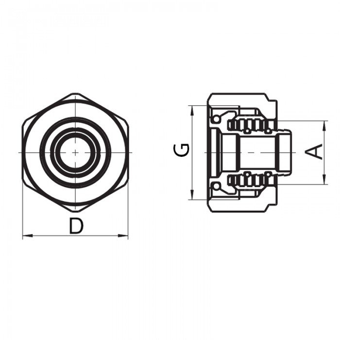 Євроконус Roho R581-075 - 3/4"EK 16х2 (RO0247)