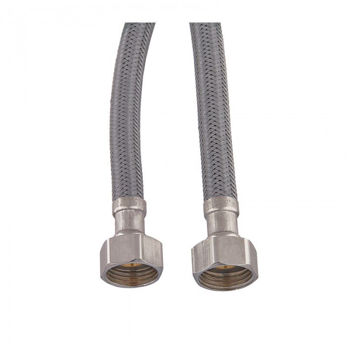 Гибкая подводка Zerix ZHN-02-F1/2"xM10-060 (нейлоновая оплетка, гайки нерж) (пара) (ZX5158) Гибкая подводка Zerix ZHN-02-F1/2"xM10-060 (нейлоновая оплетка, гайки нерж) (пара) (ZX5158)