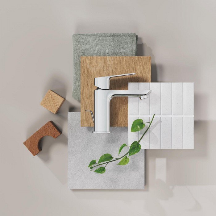 Однорычажный смеситель для раковины Grohe Cubeo S-размера (1016940000)