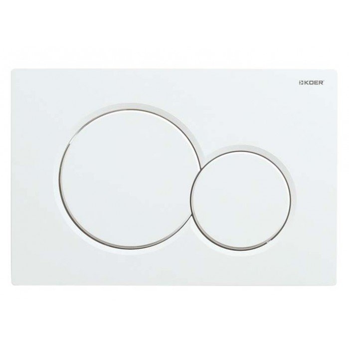 Панель смыва KOER KT-0601-03 пластиковая, кнопка круглая (KR5175)