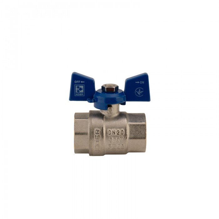 Кран шаровый Koer 3/4" ГГБ (KR.217.B) синий (KR2720) Кран шаровый Koer 3/4" ГГБ (KR.217.B) синий (KR2720)