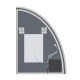 Зеркало Mixxus Premium TOPPER MS02-75x100 с Led Touch, Anti-fog, димером (3-6,5kK) (MP6634)