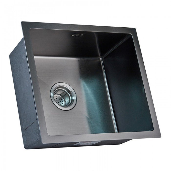 Мийка Zerix ZH4843B-215 (3.0/1.0) PVD-Black з сушаркою для посуду (ZM5555) Мийка Zerix ZH4843B-215 (3.0/1.0) PVD-Black з сушаркою для посуду (ZM5555)