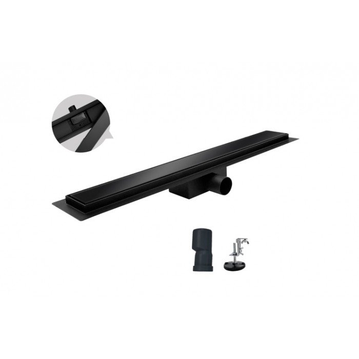 Душевой трап из нержавеющей стали Koer FD08-70x700-Glass Black 70x700мм из стекл. панелью (KR5141) Душевой трап из нержавеющей стали Koer FD08-70x700-Glass Black 70x700мм из стекл. панелью (KR5141)