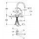 Смеситель для кухни с выдвижным изливом Grohe Concetto new (32663DC3)