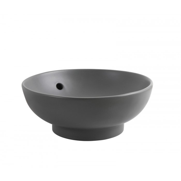Раковина накладна Mixxus Premium TOPPER-0201 GRAY 410x410x165mm з переливом (MP6649)