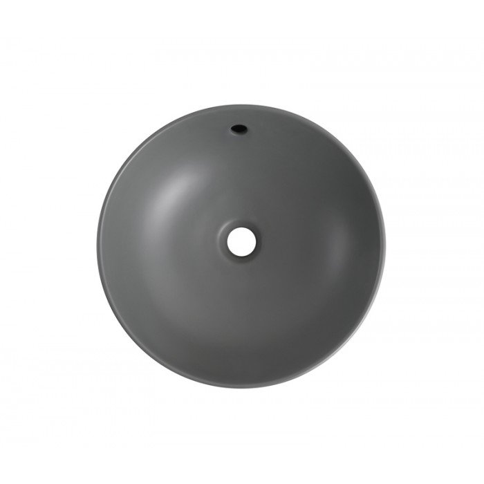 Раковина накладна Mixxus Premium TOPPER-0201 GRAY 410x410x165mm з переливом (MP6649)