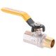 Кран шаровой Europroduct EP.211 - 1/2" FM ГШВ YELLOW, ручка "рычаг" желтая (EP2951)