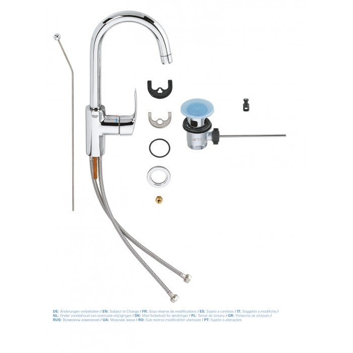 Смеситель для раковины L-размера Grohe Eurosmart (23537002)