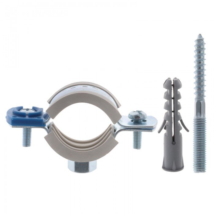 Хомут трубний оцинкований Koer KCB.10.G 3/4" (26-30) сірий (KR2785)