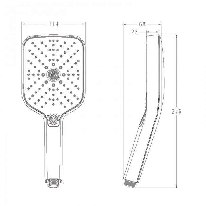 Лійка для душу Koer KP-0412-01 3 функції (Колір хрому) (KR5416) Лійка для душу Koer KP-0412-01 3 функції (Колір хрому) (KR5416)