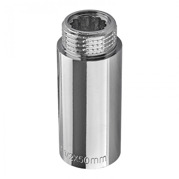 Подовжувач Europroduct EP.E050.Chr - 1/2"MF-50мм хром (EP6127) Подовжувач Europroduct EP.E050.Chr - 1/2"MF-50мм хром (EP6127)