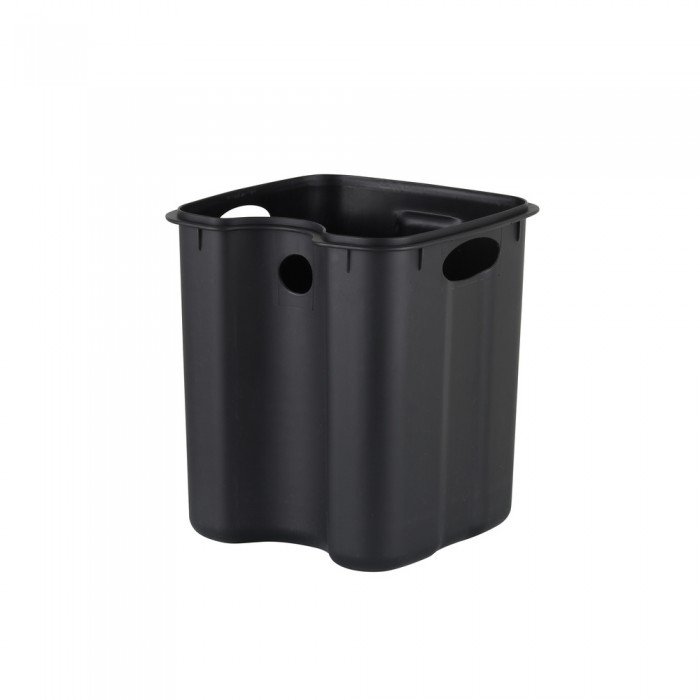 Мусорное ведро с плавным закрытием квадратное Zerix Kubix-TC0106 SS Color 6л цвет нержавейка (ZX588