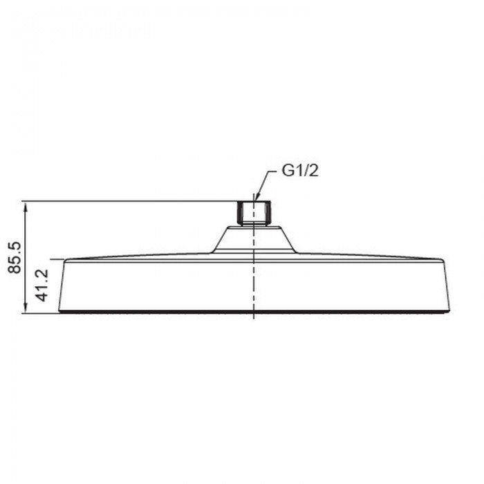 Лійка для душу стельова Koer KP-0403-01-OH 300мм (KR4992)
