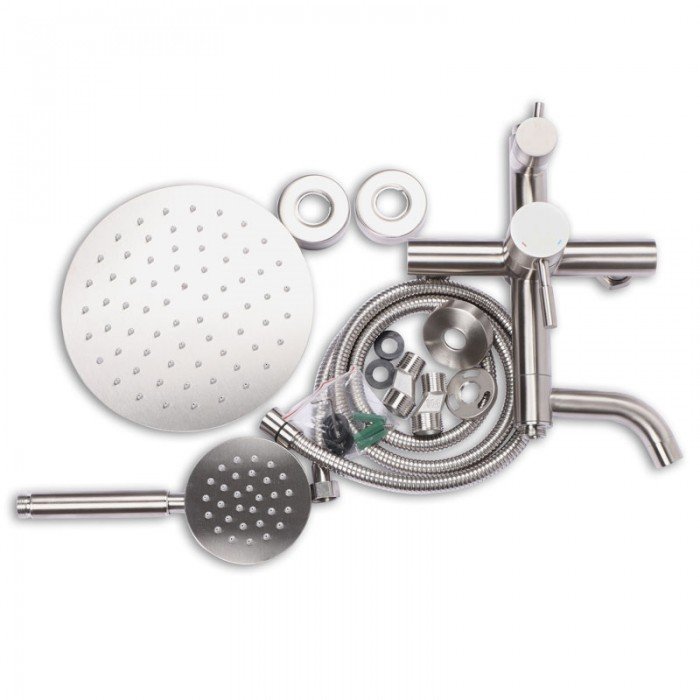 Душова колона зі змішувачем Zerix SUS-009-J з нерж. стали (ZX3240)