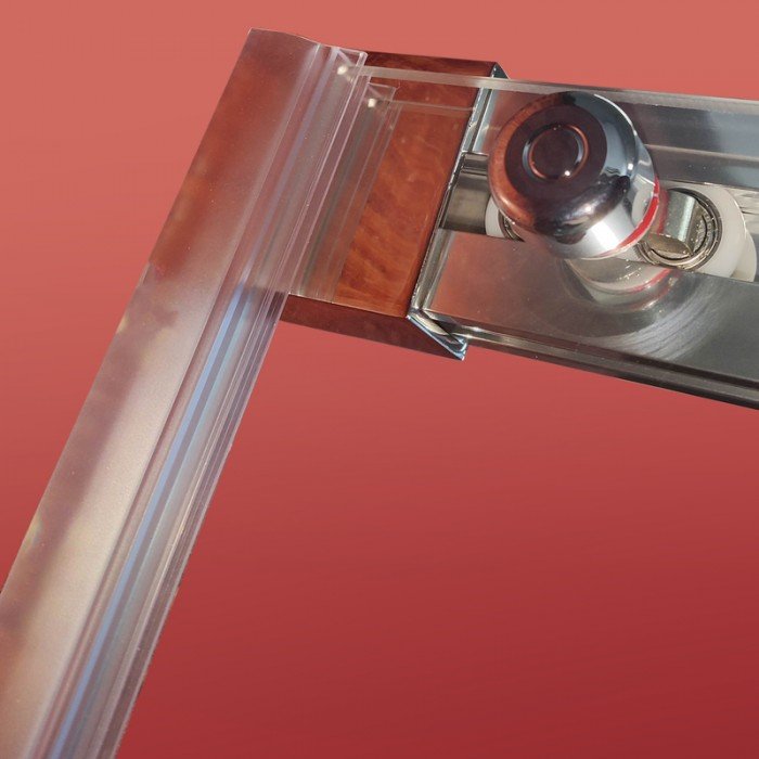 Двері в нішу Koer SR SD05-140x200-TR-01 прозоре скло Easy Clean 6мм, хром (KR5406)