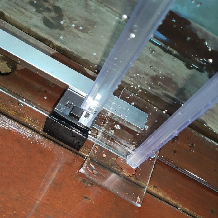 Двері в нішу Koer SR SD05-140x200-TR-01 прозоре скло Easy Clean 6мм, хром (KR5406)