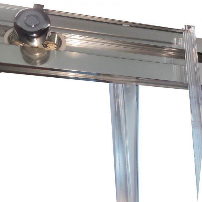 Двері в нішу Koer SR SD05-140x200-TR-01 прозоре скло Easy Clean 6мм, хром (KR5406)