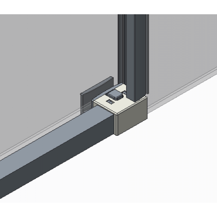 Двері в нішу Koer SR SD05-140x200-TR-01 прозоре скло Easy Clean 6мм, хром (KR5406)