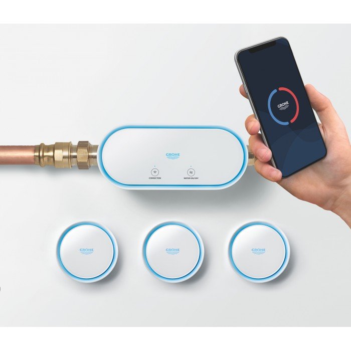 Интеллектуальный контроллер воды с 3-мя датчиками Grohe Sense Guard (22502LN1)